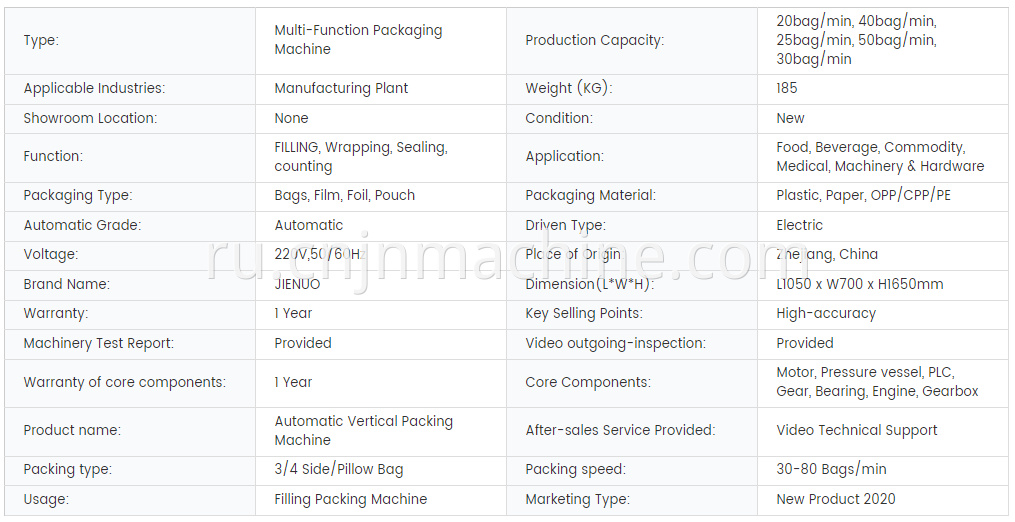 Nylon Tea Bag Vertical Form Fill Seal Machine